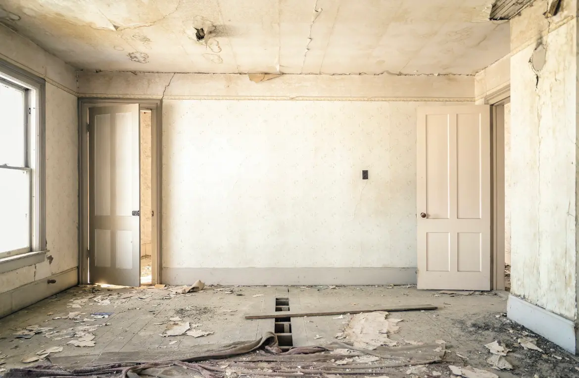 Waste disposal crew managing a cleanout project in East Basin