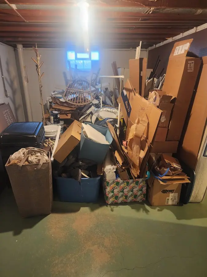 Roll-off dumpster container at job site for Construction Dumpster Rental in East Basin